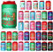 Potchen 36 Stück Weihnachts-Bierdosen-Kühlhüllen, 340 ml, bunt, isoliert, Neopren-Dosenhalter, Großpackung für Weihnachten, Urlaub, Limonade, Biergetränke, Abdeckung für Winter, Weihnachten, Party,
