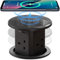 Pop up Socket, Automatic Pop up Extension Socket with 15W Wireless Charging, 4 UK Plugs, USB-A, 20W Type-C Port, Safe Power Solution for Home Office Worktops Desktop(13A/90-260V)