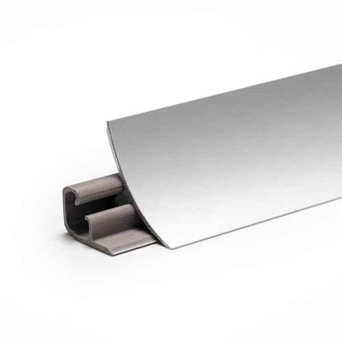 DQ-PP Baguette d'angle 3 m (2 m + 1 m) – Aluminium – 23 x 23 mm – Vis gratuites – Barre de cuisine, plan de travail, barre de finition murale, barres de table