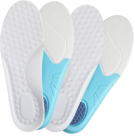 MtnLaur Semelles de Chaussures Enfant 2 Paires, Semelle de Remplacement Respirantes Semelle, Latex Semelles Intérieures de Remplacement pour Enfants pour Soutien et Absorption des Chocs (34-37)