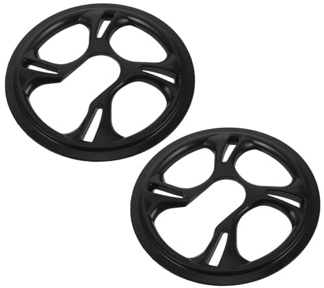 Alipis Protector de Plato de Bicicleta 42 Dientes, 2 Piezas, Cubierta de Rueda Dentada Resistente para Bicicletas de Piñón Fijo y Montaña, Protección para Cadena y Bielas, Compatible 5