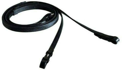 Cwell Equine - Redini in gomma resistente, colore: Nero/Marrone, Cob, Nero , 6