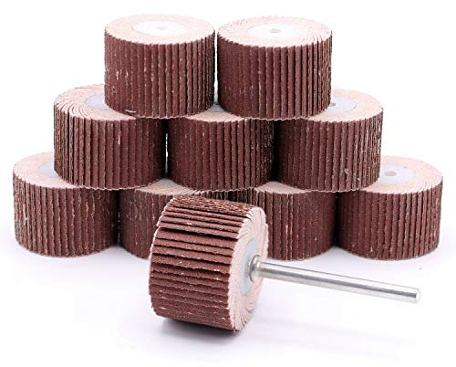 10 Stück Schleiffächer Fächerschleifer 22x16mm Körnung 120 für Dremel Proxxon Schleifer Zubehör Multifunktionswerkzeug