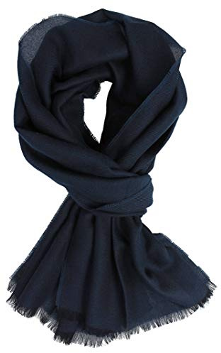 Rotfuchs Écharpe d'été en coton pour femme - Motif uni - Fabriqué en Allemagne