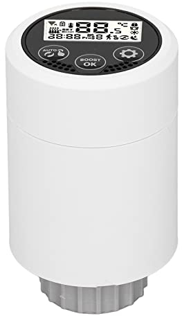 Valvole Termostatiche WiFi, Valvole Termostatiche per Termosifoni, Termostato programmabile intelligente, Controllo Vocale,Controllo App Mobile, per Zigbee