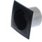 LIRAST Diameter 125 mm Anthracite Bathroom Wall Fan with Run Timer - Fan for Efficient Ventilation in the Bathroom Kitchen Toilet - Universal Shower Ceiling Humidity extractor