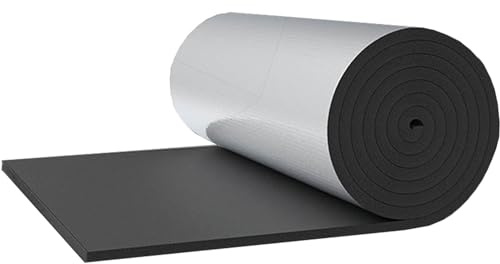 Reflective Panels for Radiators, Aluminium Film Self-Adhesive Thermal Insulation Foam 5mm Thick Foil Membrane Vapour Barrier Radiator Heat Deflector, for Wall, Attics, Air Duct, Garage, Floor, Ins (S