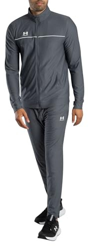 Under Armour Ensemble de survêtement Challenger Hommes, survêtement homme léger et respirant, ensemble de sport avec veste et pantalon, Castlerock/White, L, Castlerock/White, LG