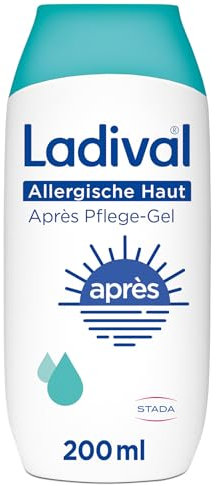Ladival Après Pflege Gel für allergische Haut - Sonnencreme kühlend und feuchtigkeitsspendend bei Sonnenallergie und Mallorca-Akne, für empfindliche Haut, Erwachsene und Kinder ab 6 Monaten, 200ml