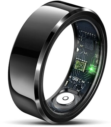 Smart Ring for Women & Men, Fitness Tracker With Step Counter, Calorie Tracking & 7 Sportlägen, IP68 Vattenförsvarsaktivitet Ring med Familjens Hälsodatdelning (7#)