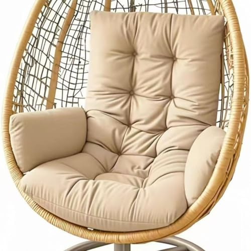 Générique Coussin pour Balancelle D'intérieur, Coussin pour Siège de Jardin Suspendue Coussin Lavable pour Balancelle Coussin Épais,Kaki