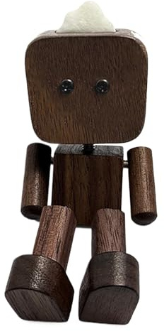 Penlimly Decoración para Tablero | Figura De Madera Oscilante para Salpicadero O Escritorio | Escultura con Pies Que Bailan para Salidas Familiares Regalos De Hogar Cumpleaños Y Viajes