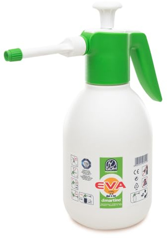Alvirea | Irroratore Professionale Pressione 2 Litri | Pompa Manuale giardino cura e irrigazione | Nebulizzatore Multiuso Pulizia, Casa, Terrazzo, Serra | Spruzzatore Ergonomico Ugello Regolabile.