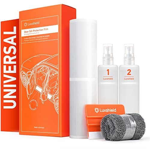 Luxshield Einstiegsleisten Schutz für Auto - Universal Größe S im 4er Set - Schutzfolie Autotür Zubehör Zierleisten Lackschutzfolie Transparent