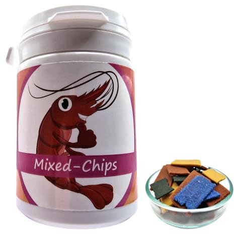 Shrimp Chips Mix / 35g / Misch-Dose, Futter für Garnelen und Wirbellose