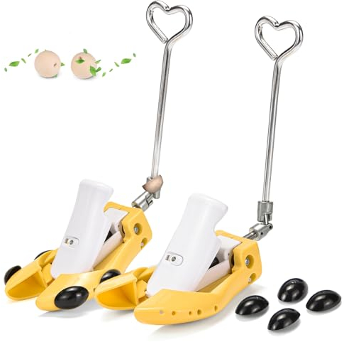 Shoe Stretcher for Men Women Boots, Pair of Calf Boots Expander Stretcher Adjustable Width & Height Instep for Thick Wide Feet, Shoe Widener for Hiking Working Cowboy Boots,Yellow,Women's 2.5-7