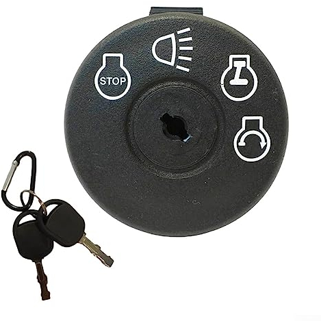 Daaxing Interruptor de encendido para cortacésped con llave, interruptor de llave de encendido de acero inoxidable para tractor cortacésped MTD 725-1741 925-1741