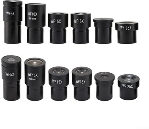 1 x Weitfeldmikroskop-Okular für biologisches Mikroskop, Weitwinkel-Okular 23,2 mm, 5–25 x Blende, Okular für Labor (WF20X)