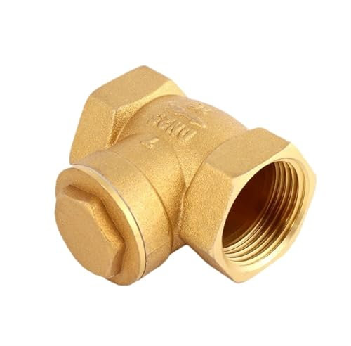 JVIXPPMJ Válvula de retención oscilante de latón con Rosca Hembra de 1/2, 3/4 y 1, válvula antirretorno unidireccional for Acuario de Agua, válvula de Flotador de 1-1/4, 1-1/2 y 2(1)