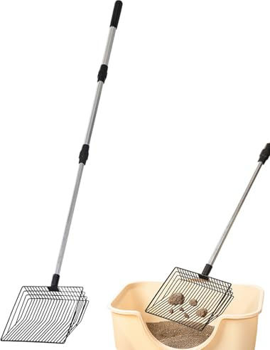 Hühnerkot Schaufel,Sieb Schaufel Für Hühnerstall - Ergonomische Langstiel-Schaufel Für Leichte Reinigung Von Hunden, Katzen Und Stall