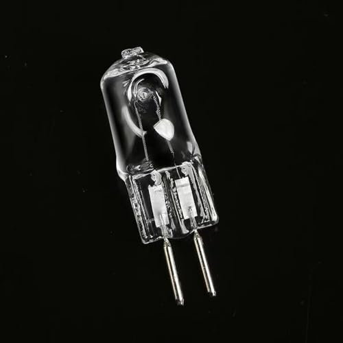 DLEDMOP 5PCS GY6.35 Ampoules 220V 35W 50W 75W 100W 150W Ampoule halogène claire 2 broches T4 JC Base bi-broches 2700K Blanc chaud 2 broches G6.35 Ampoule capsule Dimmable 35W