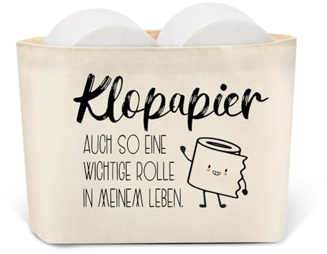 Divertente contenitore per carta igienica, decorazione bagno cestino carta igienica, Divertente contenitore rotoli carta velina, Sacchetto contenitore carta igienica portarotolo cestino