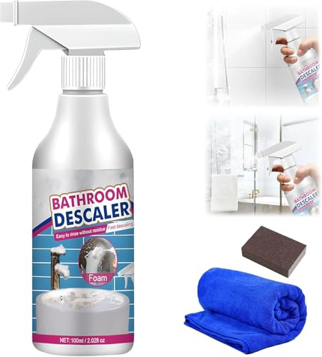 Nettoyeur de taches têtues, 2026 Nouveau Acide Oxalique Nettoyant WC Salle Multifonctionnel Nettoyant Salle de Bain, Puissant Bathroom Descaler Foam Spray pour Toilettes Égout Salle (1)