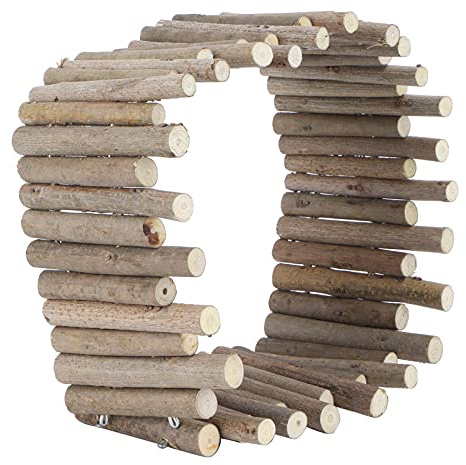 Xiuganpo Ponte Scala per Topi con Recinto in Legno per Piccoli Animali, Giocattolo in Legno Sicuro Ed Ecologico, Fornisce Spazio di Gioco Sicuro, 1 Recinto, Adatto per Cincillà e Roditori (60 cm