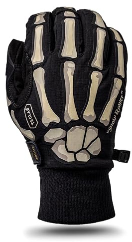 TACLAB Snow Reaper Waterproof Insulated Winter Gloves, Windproof Tactical Gloves with Touchscreen for Shooting, Police, Outdoor Work (Black, Medium)