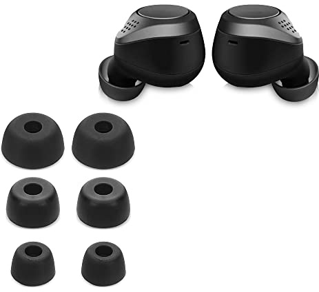 kwmobile 6X Polster kompatibel mit Jabra Elite 75t /65t / Active - 3 Größen - Silikon Ohrstöpsel In-Ear Kopfhörer