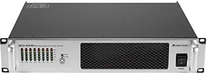 OMNITRONIC MCD-4008 MK2 8-Kanal-Installationsendstufe | 8-Kanal-PA-Verstärker mit Schaltnetzteil, 4 Ohm: 8 x 500 W, 8 Ohm: 8 x 250 W