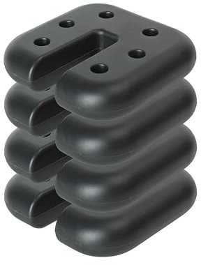 My Garden Gazebo Weights Set of 4 - Heavy Duty 2.3kg Each - Cement Filled Tent Leg Weights - Canopy Base Anchor for Gazebo, Parasol, Pergola & Marquee - 20cm Dia Patio Furniture Weights