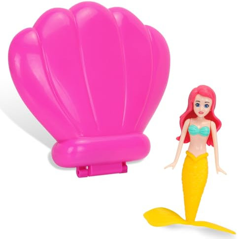 VReder Sirènes Piscine Jouet de Plongée Sirènes Accessoires de Piscine Accessoires pour Enfants Jouets pour Enfants Piscine sous-Marine Entraînement Petite Sirène Été Fête (Boîte Rose Jaune)