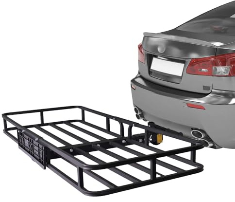 Plutohiker Soporte trasero para enganche de remolque 120 x 61 x 15 cm, soporte trasero con acoplamiento de montaje, adecuado para remolque de remolque, apto para ATV, coches, todoterrenos