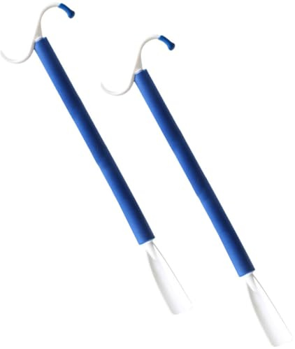 INOOMP Ayudas para Vestirse y Calzador Profesional de ABS, 2 Piezas, para Personas Mayores Discapacidad en Casa