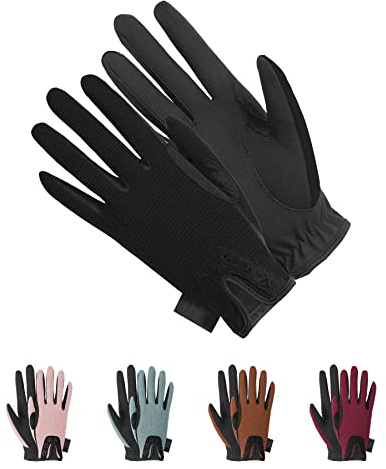 Thapower Kids Horse Riding Gloves Girls Youth Equestrian Gloves Summer Winter Outdoor Sports Horseback Riding Glove Cycling Biking Driving Gardening Mittens