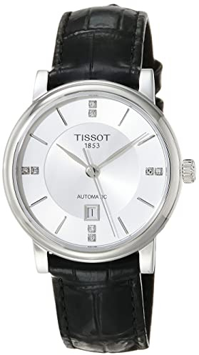 Tissot Carson Premium, Swiss Automatic, 30mm, Silver Diamond, Womenâs Watch