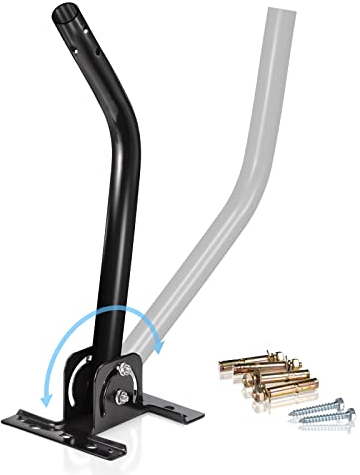 Eightwood Satellitenschüssel Halterung Wandhalterung Satellitenschüssel Sat Halterung Verstellbarer Winkel geeignet für die Installation verschiedener Außenantennen