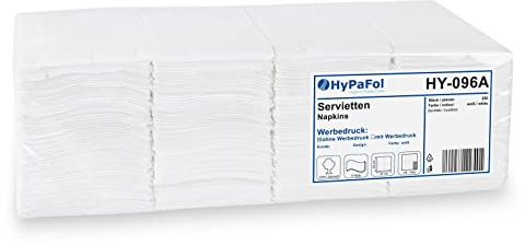 Servietten 33x33 cm, weiß 2-lagig, 1/8-Buchfalz, 250 Stück