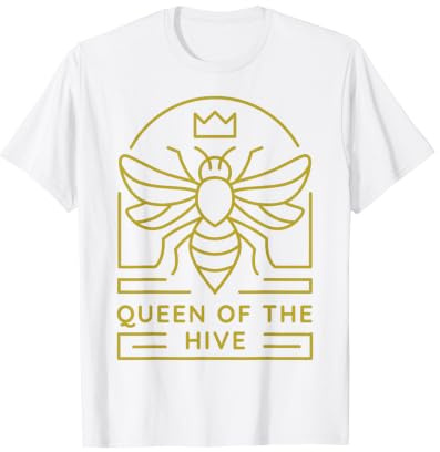 Beekeeper Outfit Women Bee Lover Queen Of The Hive T-Shirt
