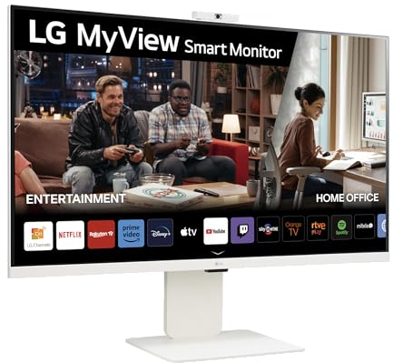 LG MyView Smart Monitor 32SR85U-W.AEU All-in-One 32, IPS Panel FHD Auflösung (3840x2160), 5ms GtG 60Hz, HDR 10, DCI-P3 95% (CIE1976), neigbar, höhenverstellbar