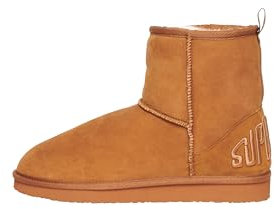 Superdry Damen Sherpa-Stiefeletten aus Wildleder Rotbraun 7-8