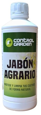CONTROL GARDEN Jabón Potásico Agrícola 1L Plantas | Jabón Agrario Potasio 100% Natural para Cultivos | Insecticida Protección frente Pulgón, Araña Roja, Mosca Blanca | Limpiador Orgánico Malezas (1)