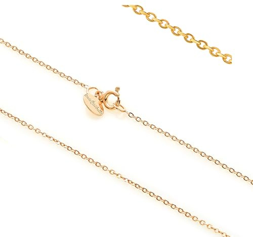 Louis Ciocchetti dal 1887- Catenina Argento 925 Sottile, Fine, Collana donna, Uomo, Collanina Maglia Forzatina, ideale per ciondoli, made in italy