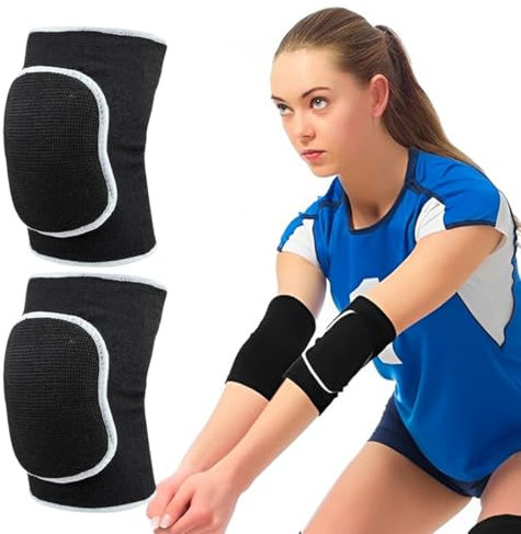 Coudière Tendinite, Coudières en Eponge Epaisse pour Volley-ball avec Sangle de Protection Respirante, Coudiere de Protection de Soutien