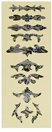 Schlanker eingelegter Aufkleber für elektrische Akustikgitarren