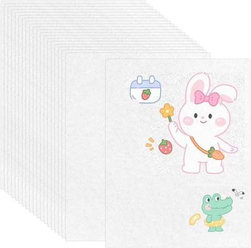 25 x shrink film, A4 DIY craft paper, 0.2 mm, semi-transparent shrink paper with matte surface for creative drawing and shaping, heat shrink film for jewellery, pendants, children's projects and
