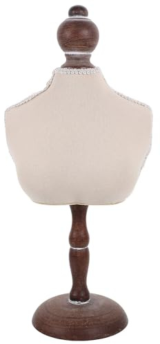 Mannequin Bijou Collier et Présentoir Vintage en Bois Dentelle