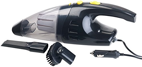 Lescars Autostaubsauger: Beutelloser Nass- & Trocken-Auto-Staubsauger für 12-V-Anschluss, 100 W (Mini Staubsauger Auto, Handstaubsauger Auto, Zigarettenanzünder)