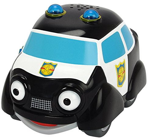 Dickie Toys - Helden der Stadt, Paul Polizei, Das Polizeiauto mit Licht, Originalen Liedern, Sounds und Freilauffunktion, inkl. Sammelkarte mit Geheimcode